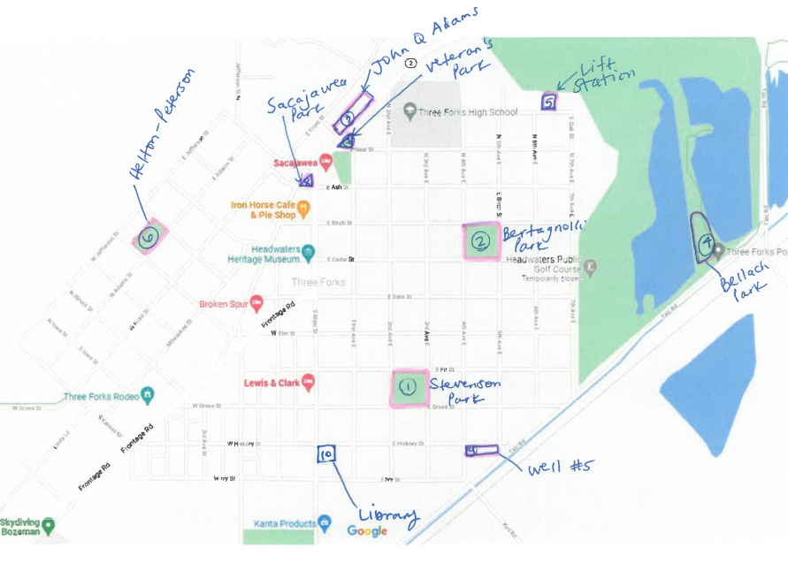 park mowing map