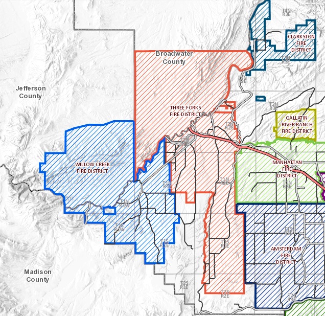 Fire Districts surrounding the Three Forks area